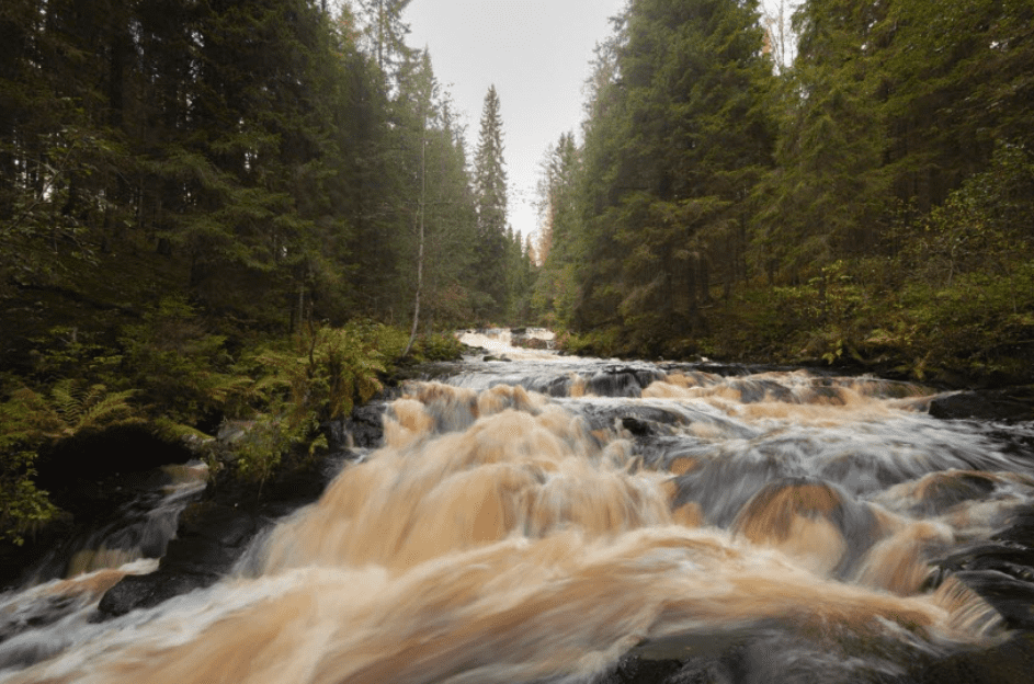 Долина водопадов на реке Ихала